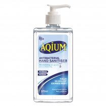 AQIUM GEL HAND SANITISER (EGO)  C/W PUMP 375ML