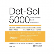 DET-SOL 5000 DISINFECTANT 20G SACHET         BOX/75