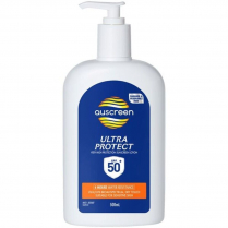 AUSCREEN SUNSCREEN ULTRA SPF50+ 500ML BOTTLE