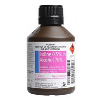 IODINE 0.5%  ALCOHOL 70% 100ML  EA