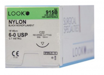 SUTURE NYLON NYLUS 6/0 16MM (L915B)    BOX/12