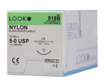 SUTURE NYLON NYLUS 5/0 19MM (L918B)    BOX/12