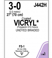 SUTURE VICRYL CTD 3/0 24MM  (J442H)  BOX/36