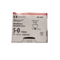 SUTURE BIOSYN 5/0 13MM (SM5687)      BOX/12