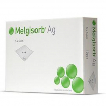 MELGISORB AG 5X5CM (256055)  BOX/10