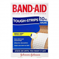 BANDAID J&J TOUGH STRIP X-LARGE BOX/10