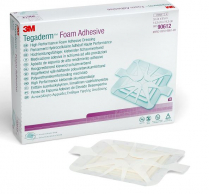 TEGADERM FOAM ADHESIVE SQUARE 14.3X14.3CM (90612) BOX/10