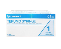 SYRINGE 1ML TB TERUMO SLIP TIP (SS+01T)  BOX/100