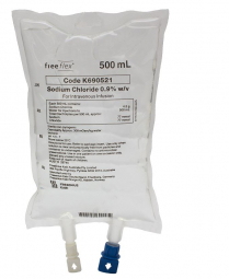 SODIUM CHLORIDE 0.9% 500ML IV BAG (K690521) CTN/20