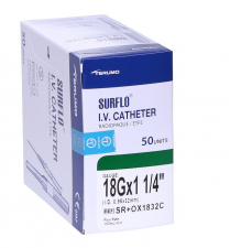 SURFLO IV CATHETER 18GX32MM         EACH