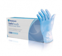 GLOVE ADVANCED SLIM BLU NITRILE MED (1175C) BX/100