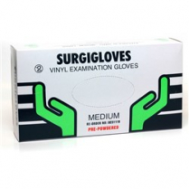 GLOVE VINYL SURGIGLOVE NS (1090PF) PF SML  BOX/100