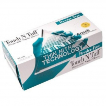 GLOVE NITRILE TOUCH'N'TUFF P/F MED (92-600) BOX/100