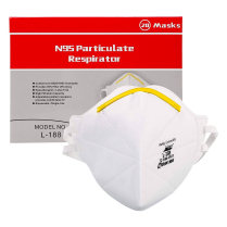 FACEMASK NIOSH N95 RESPIRATOR (L-188)  BOX/20