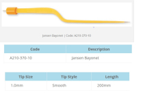 FORCEP BIPOLAR JANSEN BAYONET (A210-370-10) BX/10