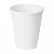 CUP PAPER DISPOSABLE 250ML/8OZ  WHITE  CTN/1000