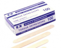 TONGUE DEPRESSOR WOODEN ST (TDWX100) BOX/100