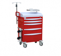 TROLLEY EMERGENCY QUATTRO 66X50X102.5CM (1467A) EA