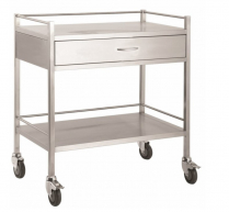 TROLLEY FULL S/STEEL 1 DRAWER 80X50X90CM (SSTD01)