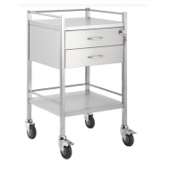 TROLLEY PREMIUM S/S 2 DRAWER 50X50X90CM (SST02LK)