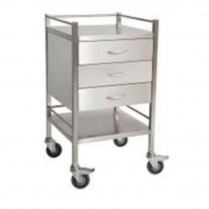 TROLLEY PREMIUM S/S 3 DRAWER 50X50X90CM (SST03) EA