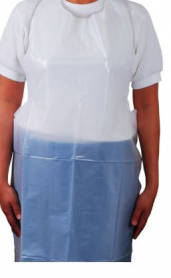 APRON SURGICAL PLASTIC MED (AP002) PACK/100