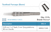 MMSU1124S BONN TOOTHED FORCEP DISP ST PK/5