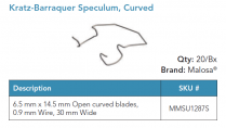 MMSU1287S KRATZ-BARRAQUER SPECULUM CVD BLADE PK/5