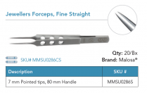 MMSU0286S JEWELLERS FORCEP STR ST PACK/5