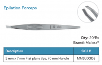 MMSU0085S EPILATION FORCEPS ST PK/5