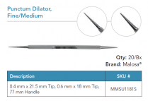 MMSU1181S PUNCTUM DILATOR FINE MEDIUM ST PK/5